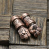 Bronze pair of mini-beads Hellboy Fist 39.1