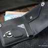 Custom leather wallet - black