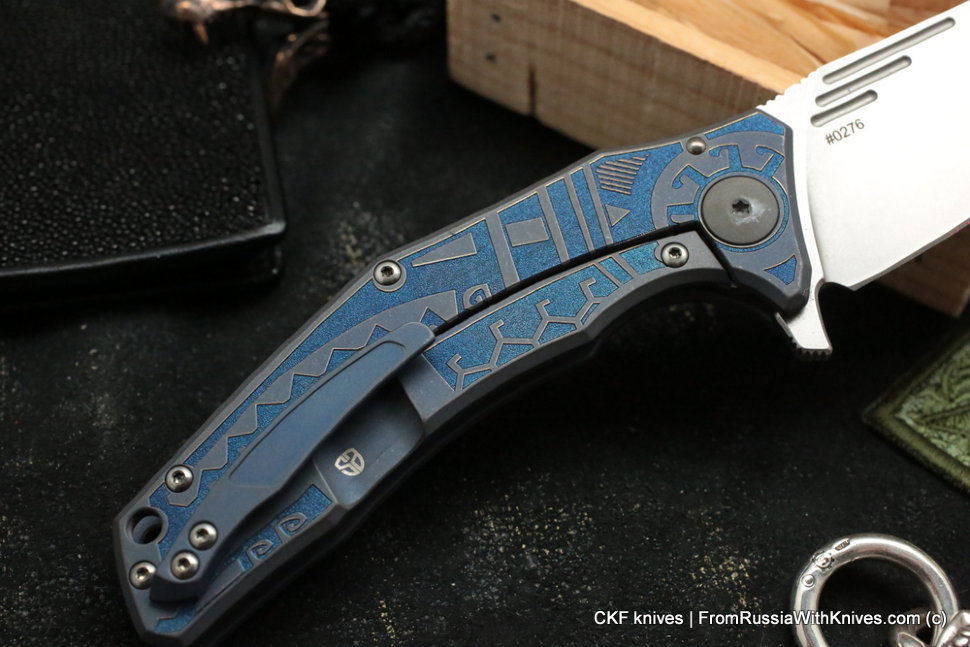 Customized Morrf Knife -MASK BLUE-