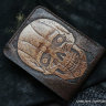 Custom Leather Wallet CKF Scull2