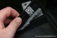 Custom handmade CKF black leather case