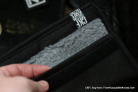 Custom handmade CKF black leather case