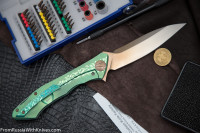 #15 Rabbit Knife customized (Alexey Konygin design, s35vn, titanium, bearings)