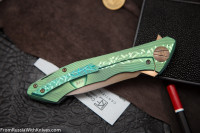 #15 Rabbit Knife customized (Alexey Konygin design, s35vn, titanium, bearings)