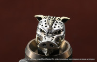 Brass Bead  Wild Boar (2 metal parts)   