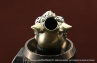 Brass Bead  Wild Boar (2 metal parts)   