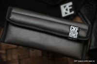 Custom handmade CKF brown leather case