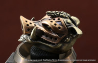 Brass Bead  Wild Boar (2 metal parts)   