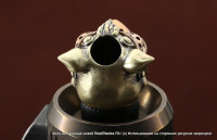 Brass Bead  Wild Boar (2 metal parts)   