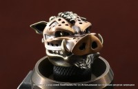 Brass Bead  Wild Boar (2 metal parts)   