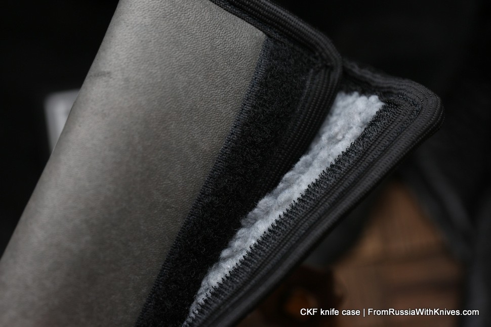 Custom handmade CKF grey leather case