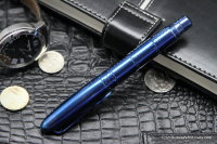 Ball pen &quot;Ace&quot; (polished, blue oxidized) by Dmitry Streltsov