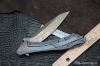 #16 Rabbit Knife customized (Alexey Konygin design, s35vn, titanium, bearings)