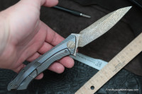 #16 Rabbit Knife customized (Alexey Konygin design, s35vn, titanium, bearings)