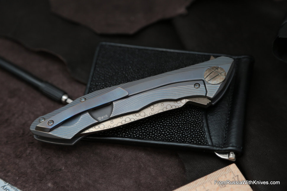 #16 Rabbit Knife customized (Alexey Konygin design, s35vn, titanium, bearings)