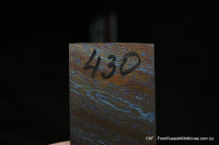 #430 -Twist- ZlaTi billet (4.78&quot; - 1.42&quot; - 0.177&quot;) Titanium Damascus
