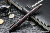 Ball pen &quot;Astronaut&quot; (polished, red enamel) by Dmitry Streltsov