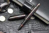 Ball pen &quot;Astronaut&quot; (polished, red enamel) by Dmitry Streltsov