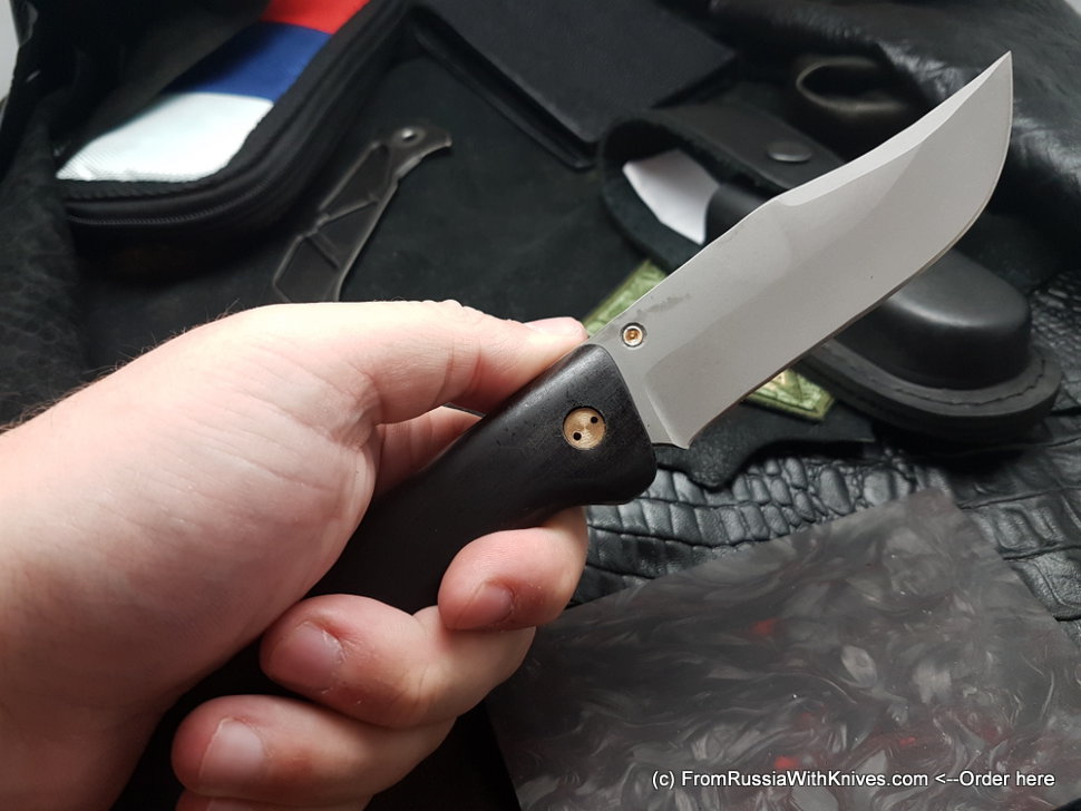 Kolonok knife (Х12MF, grab wood)