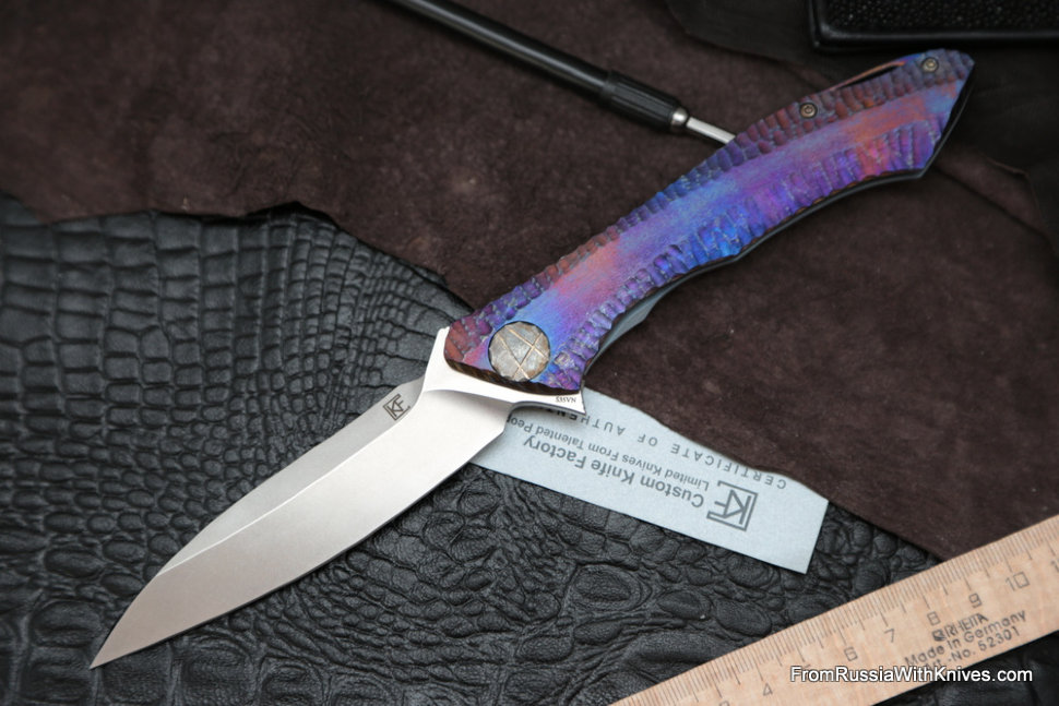 #17 Rabbit Knife customized (Alexey Konygin design, s35vn, titanium, bearings)