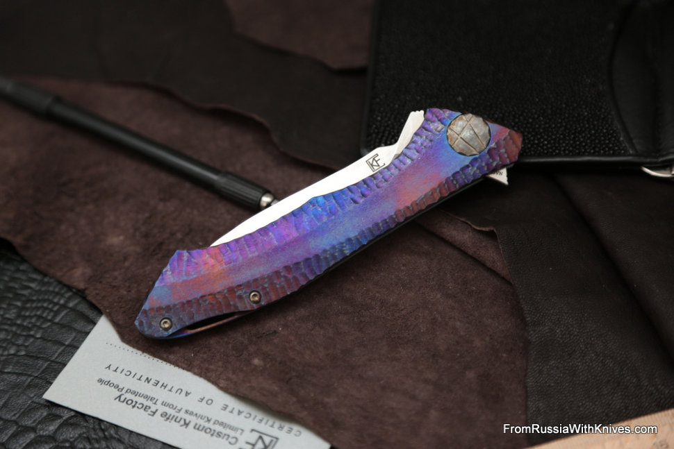 #17 Rabbit Knife customized (Alexey Konygin design, s35vn, titanium, bearings)