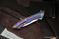 #17 Rabbit Knife customized (Alexey Konygin design, s35vn, titanium, bearings)