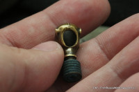 GasMask-5 Bead (patina+bronze)