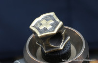 Brass Bead Cross