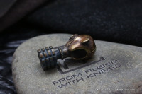 GasMask-5 Brass+Bronze Bead