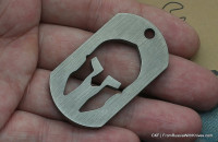 Dog tag Molon labe (Titanium)