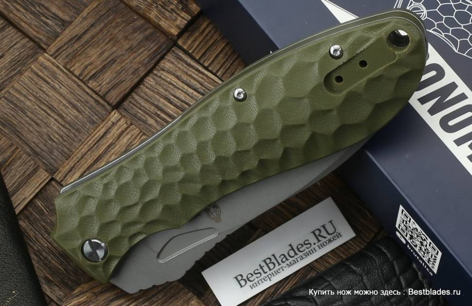 Brutalica Ponomar Folder knife D2, olive/stonewash