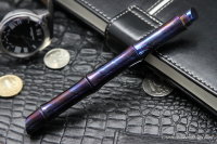 Ball pen &quot;Kamikaze&quot; (blue, timascus) by Dmitry Streltsov
