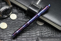 Ball pen &quot;Kamikaze&quot; (blue, timascus) by Dmitry Streltsov
