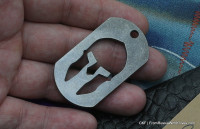 Dog tag Molon labe (Ti)