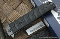 Brutalica Badyuk Tanto knife D2, black/blackwash