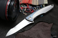 DISCONTINUED - CKF Tegral knife (Malyshev design, integral handle, M390, bearings)