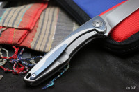DISCONTINUED - CKF Tegral knife (Malyshev design, integral handle, M390, bearings)