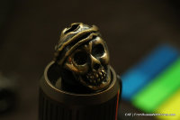 Brass Bead -Scull1-