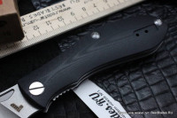 Brutalica Tsarap folder knife (D2, black G10)
