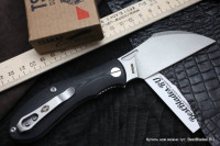 Brutalica Tsarap folder knife (D2, black G10)