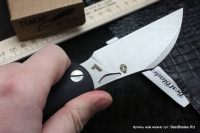 Brutalica Tsarap folder knife (D2, black G10)