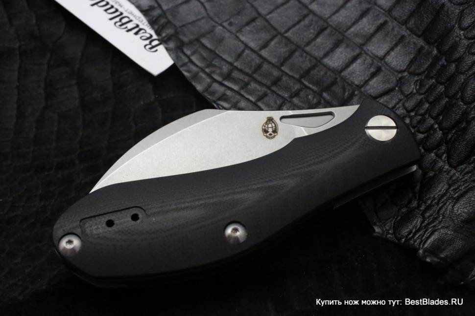Brutalica Tsarap folder knife (D2, black G10)
