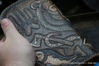 Custom Leather Clutch Wallet CKF MGTSH