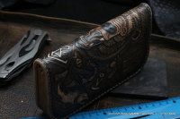 Custom Leather Clutch Wallet CKF MGTSH