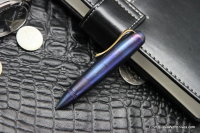Ball pen &quot;Zeppelin&quot; (oxidized with clip) by Dmitry Streltsov