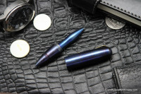 Ball pen &quot;Zeppelin&quot; (oxidized with clip) by Dmitry Streltsov