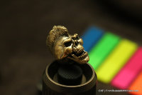 Brass Bead -Scull3-