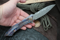 #18 Rabbit Knife customized (Alexey Konygin design, s35vn, titanium, bearings)