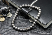 Titanium beads with sculls #1