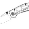 DISCONTINUED - Farko knife (red G10, M390, Ti, bearings)
